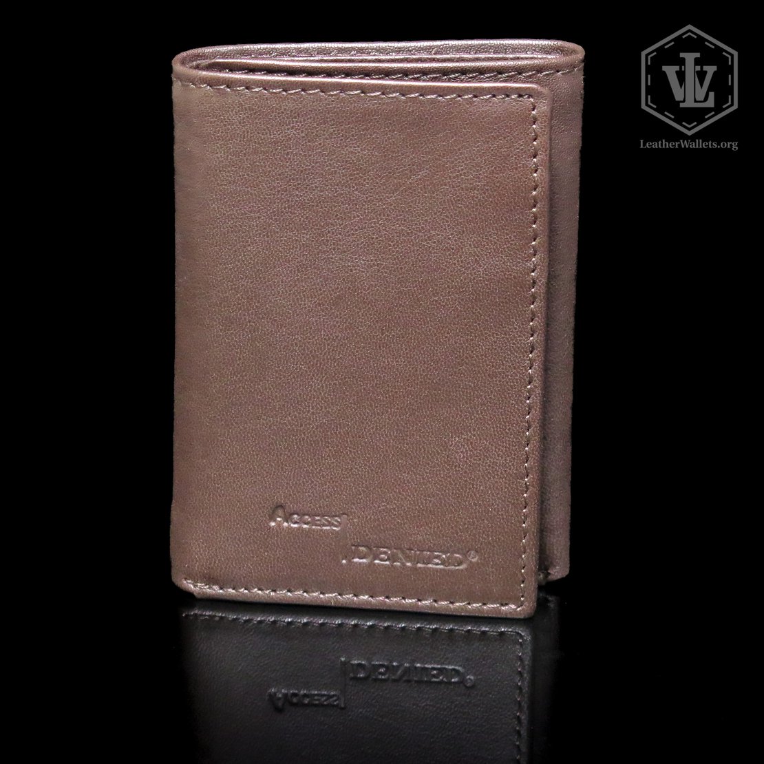 Access Denied Genuine Leather Checkbook Cover For