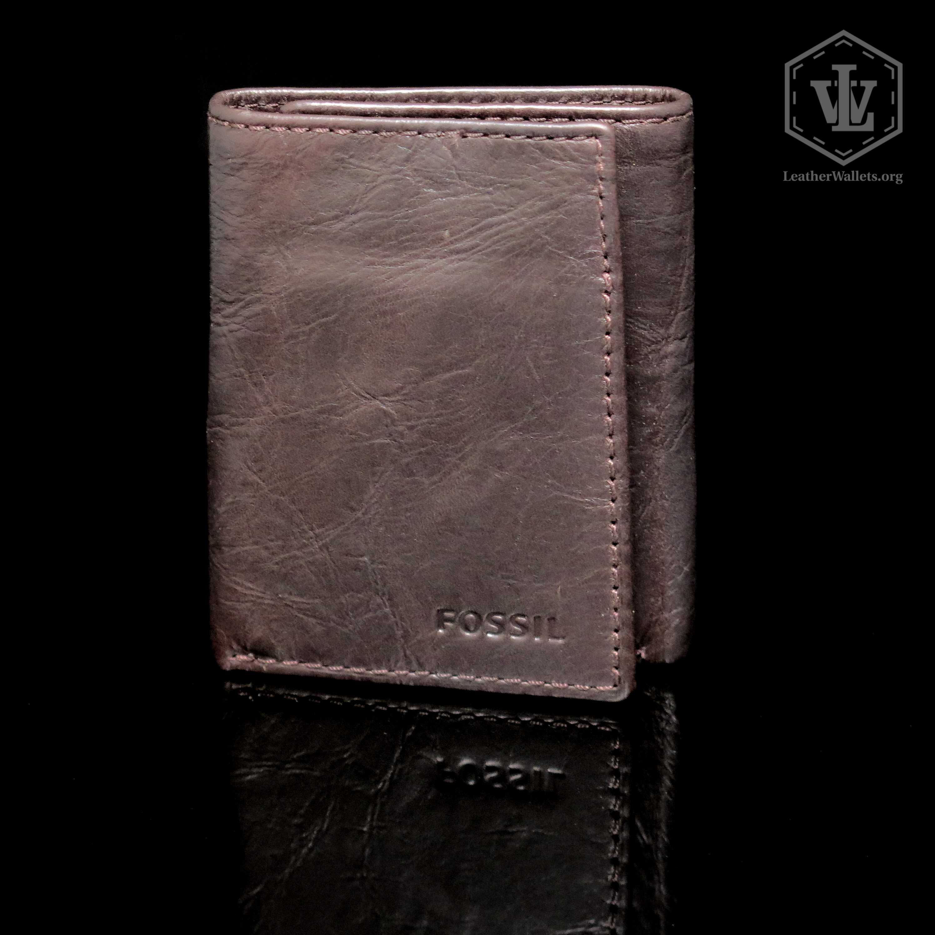 Leather wallet Fossil Green in Leather - 27029850