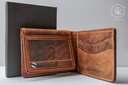 Hanks Belts Deluxe Bison Bifold Packaging