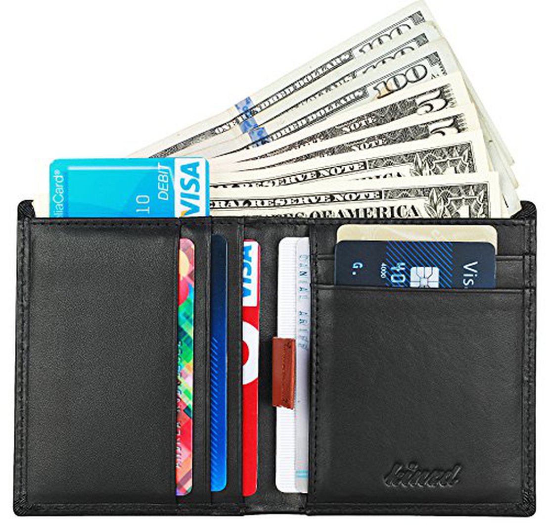 Kinzd Men's Slim Bifold Wallet