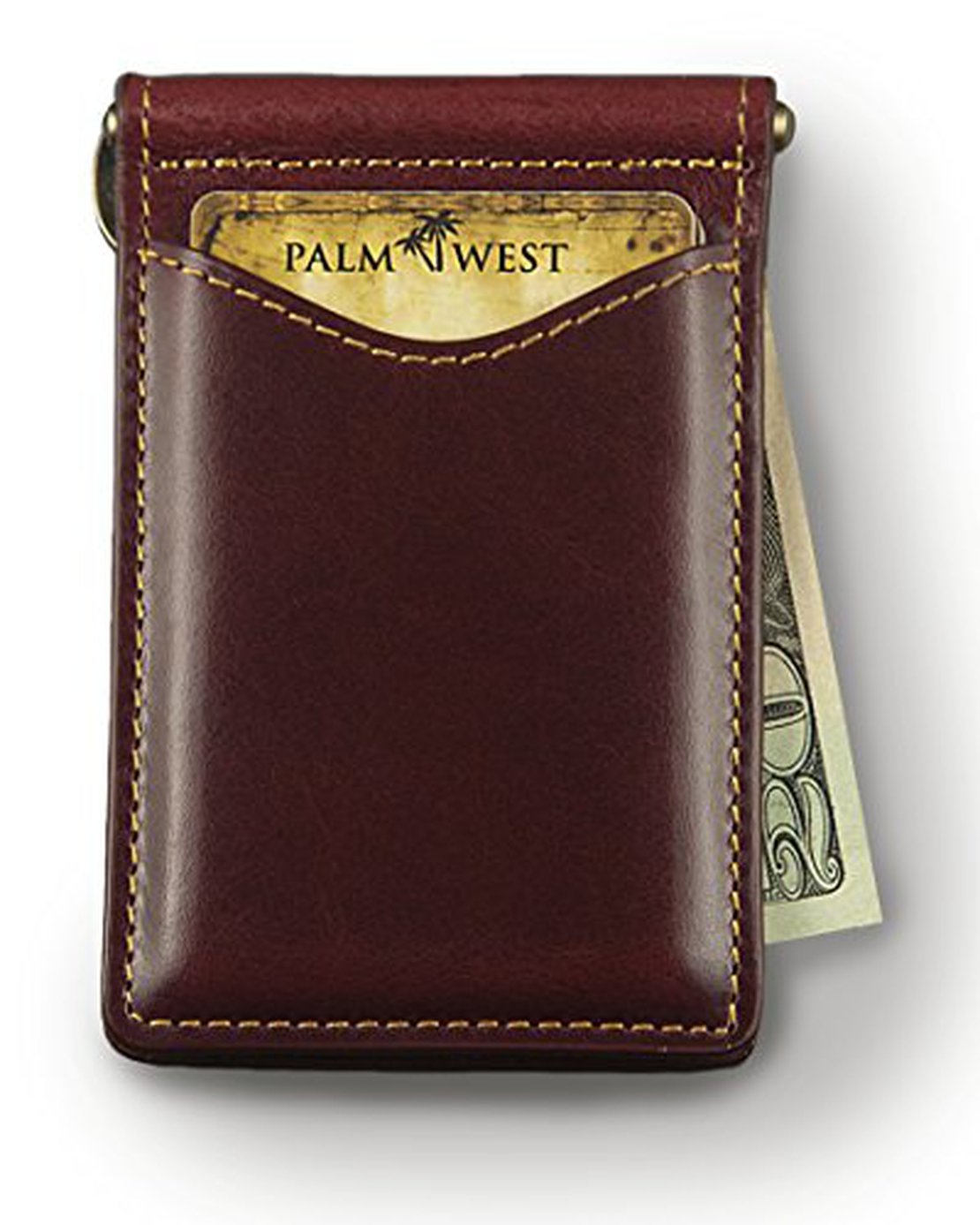 leather money clip wallet