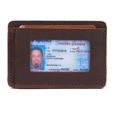 saddleback card sleeve Slim Business Card Holder-Silverback Oxblood